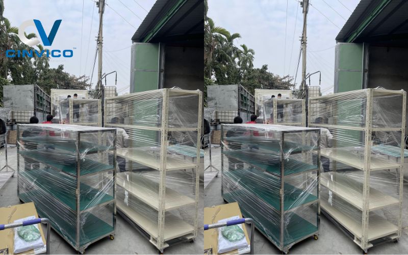 Xuất khẩu kệ hàng chống tĩnh điện